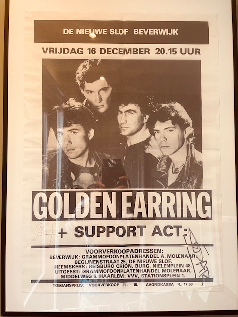 Golden Earring show poster December 16 1983 Beverwijk - De Nieuwe Slof